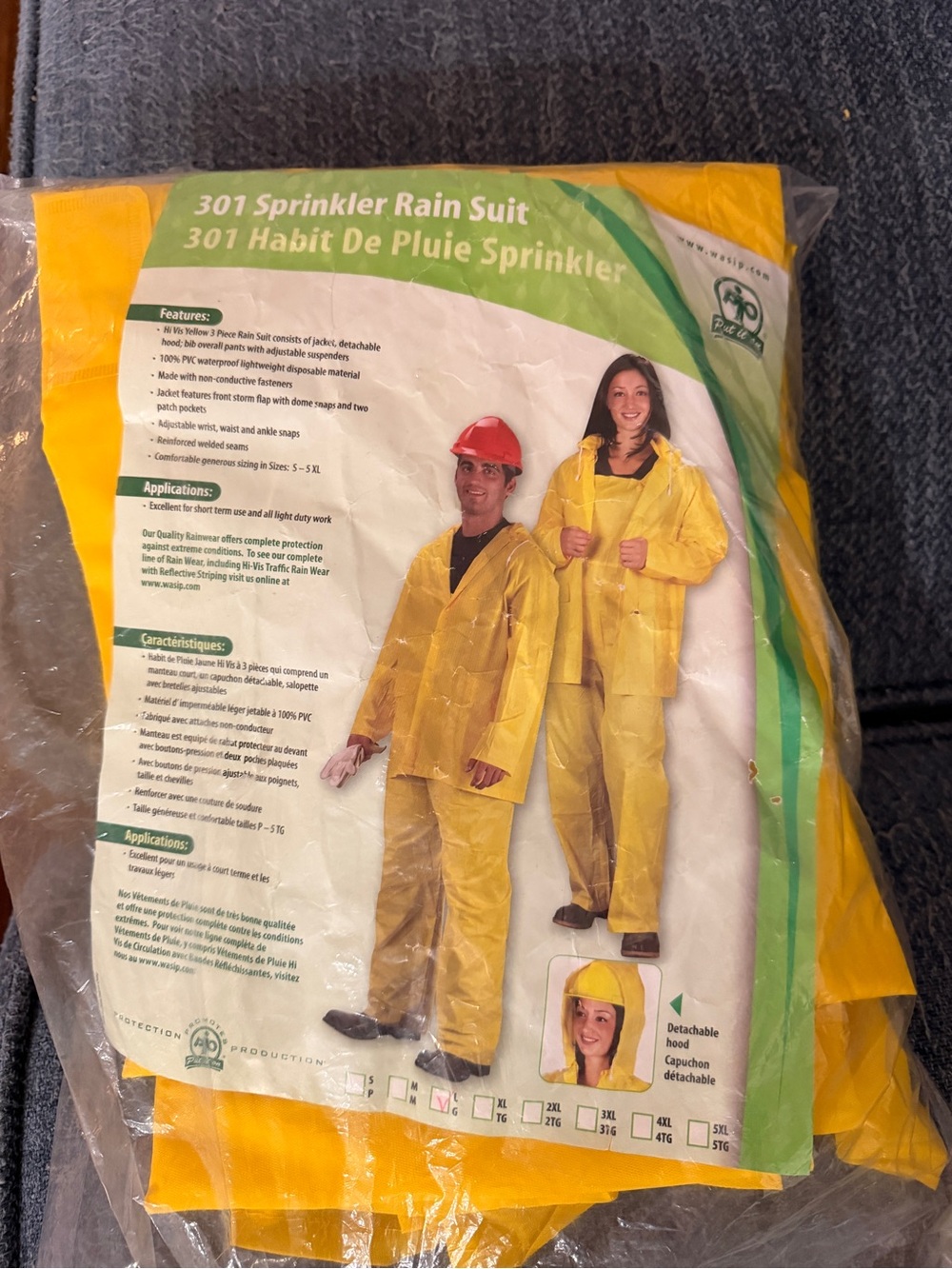 Yellow Kids Rain Suit Costume - 301 Sprinkler Rain Suit